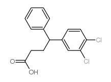4-(3,4-二氯苯基)-4-苯基丁酸结构式