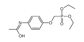 N-[4-(diethoxyphosphorylmethoxy)phenyl]acetamide结构式