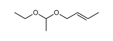 (+/-)-acetaldehyde-(ethyl-but-2t-enyl-acetal) Structure
