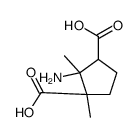 1,3-Cyclopentanedicarboxylicacid,2-amino-1,2-dimethyl-(9CI) Structure
