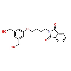 1H-Isoindole-1,3(2H)-dione, 2-[4-[3,5-bis(hydroxymethyl)phenoxy]butyl]结构式