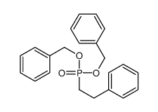 2-bis(phenylmethoxy)phosphorylethylbenzene结构式