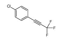 1-chloro-4-(3,3,3-trifluoroprop-1-ynyl)benzene结构式