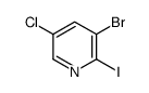 3-Bromo-5-chloro-2-iodopyridine Structure