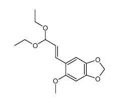 5-(3,3-diethoxyprop-1-en-1-yl)-6-methoxybenzo[d][1,3]dioxole Structure