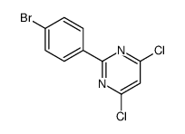 2-(4-bromophenyl)-4,6-dichloropyrimidine Structure