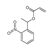1-(2-nitrophenyl)ethyl prop-2-enoate结构式