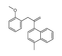 1-[3-(2-methoxyphenyl)prop-1-en-2-yl]-4-methylnaphthalene结构式