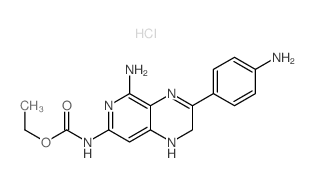 ethyl N-[5-amino-8-(4-aminophenyl)-4,7,10-triazabicyclo[4.4.0]deca-1,3,5,7-tetraen-3-yl]carbamate Structure