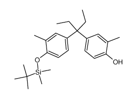 4-{1-[4-(tert-butyl-dimethylsilyloxy)-3-methylphenyl]-1-ethylpropyl}-2-methylphenol Structure