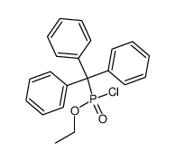 trityl-phosphonic acid ethyl ester chloride Structure