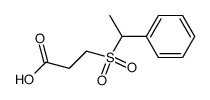 3-(1-phenyl-ethanesulfonyl)-propionic acid结构式