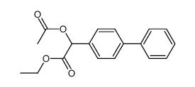 acetoxy-biphenyl-4-yl-acetic acid ethyl ester结构式