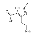 4-(2-氨基乙基)-2-甲基-1H-咪唑-5-羧酸结构式