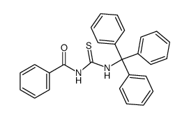 N-benzoyl-N'-trityl-thiourea结构式