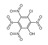 3-chloro-2,4,5,6-tetranitro-phenol结构式