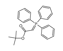 tert-butoxycarbonylmethylenetriphenylphosphorane结构式