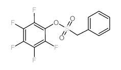 2,3,4,5,6-Pentafluorophenyl phenylmethanesulfonate结构式