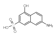 7-氨基-4-羟基-2-萘磺酸结构式