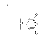 (4,6-dimethoxy-1,3,5-triazin-2-yl)-trimethylazanium,chloride Structure