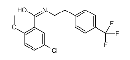 5-chloro-2-methoxy-N-[2-[4-(trifluoromethyl)phenyl]ethyl]benzamide结构式