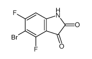 5-Bromo-4,6-difluoro-1H-indole-2,3-dione结构式