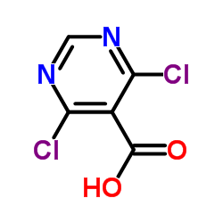 4,6-二氯-5-嘧啶羧酸结构式
