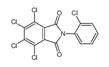 4,5,6,7-tetrachloro-2-(2-chlorophenyl)isoindole-1,3-dione结构式