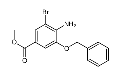 Methyl 4-amino-3-(benzyloxy)-5-bromobenzenecarboxylate Structure