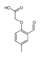 Acetic acid, (2-formyl-4-methylphenoxy)- Structure