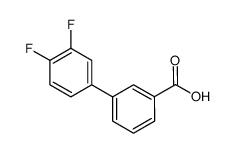 3-联苯-3,4-二氟-羧酸结构式