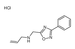 N-[(3-PHENYL-1,2,4-OXADIAZOL-5-YL)METHYL]-2-PROPEN-1-AMINE HYDROCHLORIDE Structure