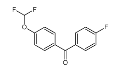4-difluoromethoxy-4'-fluorobenzophenone结构式