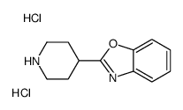 2-(4-哌啶)苯并噁唑双盐酸盐结构式