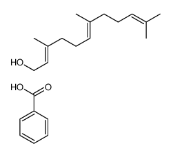 benzoic acid,3,7,11-trimethyldodeca-2,6,10-trien-1-ol Structure