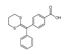 4-[1,3-dithian-2-ylidene(phenyl)methyl]benzoic acid Structure