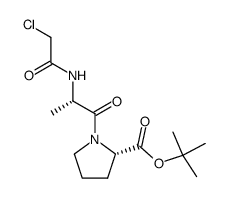 N-chloroacetyl-L-alanyl-L-proline t-butyl ester结构式