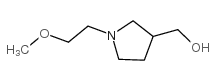 [1-(2-甲氧基乙基)-3-吡咯烷]甲醇结构式