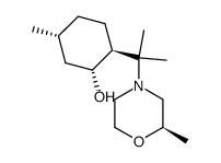 (2R)-4-(8-mentholyl)-2-methyl-morpholine结构式