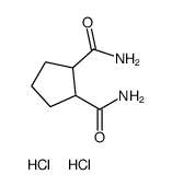环戊烷-1,2-二甲酰胺二盐酸盐结构式