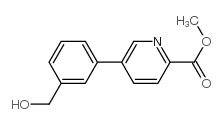 methyl 5-[3-(hydroxymethyl)phenyl]pyridine-2-carboxylate结构式