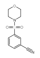 3-morpholin-4-ylsulfonylbenzonitrile Structure