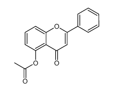 5-acetoxyflavone Structure