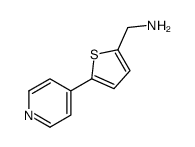 (5-吡啶-4-基噻吩-2-基)甲基胺结构式