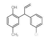 Phenol,2-[1-(3-chlorophenyl)-2-propen-1-yl]-4-methyl-结构式