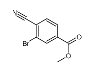 3-溴-4-氰基苯甲酸甲酯结构式