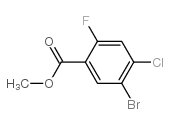 5-溴-4-氯-2-氟苯甲酸甲酯结构式