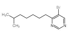5-溴-4-异辛基嘧啶结构式