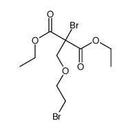 diethyl 2-bromo-2-(2-bromoethoxymethyl)propanedioate Structure