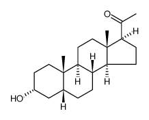 5β-Pregnan-3α-ol-20-one-17α,21,21,21-d4结构式